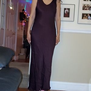 Burgundy long dress